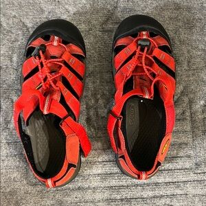 Keen Kids' Red and Black Adventure Sandals